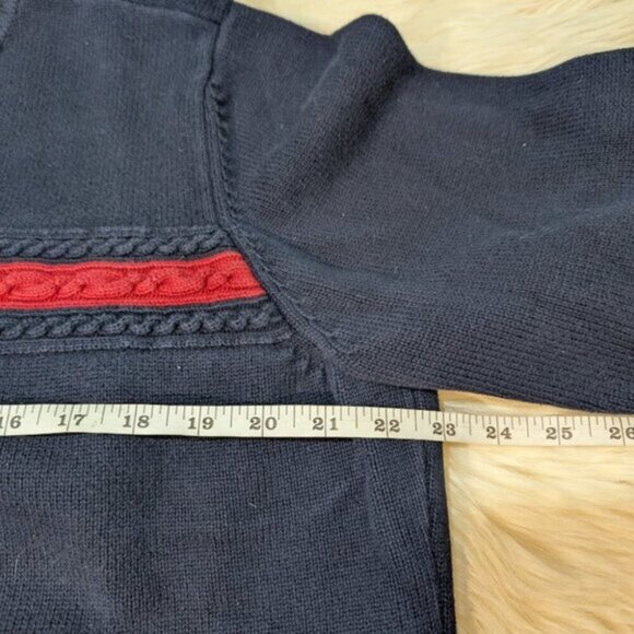 Vintage Tommy Hilfiger Navy Blue Crewneck Sweater Women Size 2XL - Picture 2 of 5